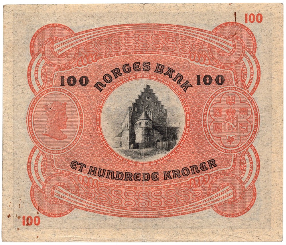 100 kroner 1944 C.3756605. Kv.1+