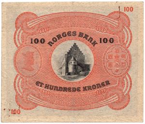 100 kroner 1944 C.3756605. Kv.1+