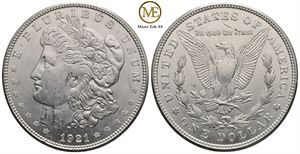 Morgan dollar 1921 D. Kv.01