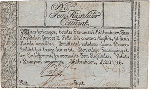 5 rigsbankdaler 1796 No.155299. Kv.1-
