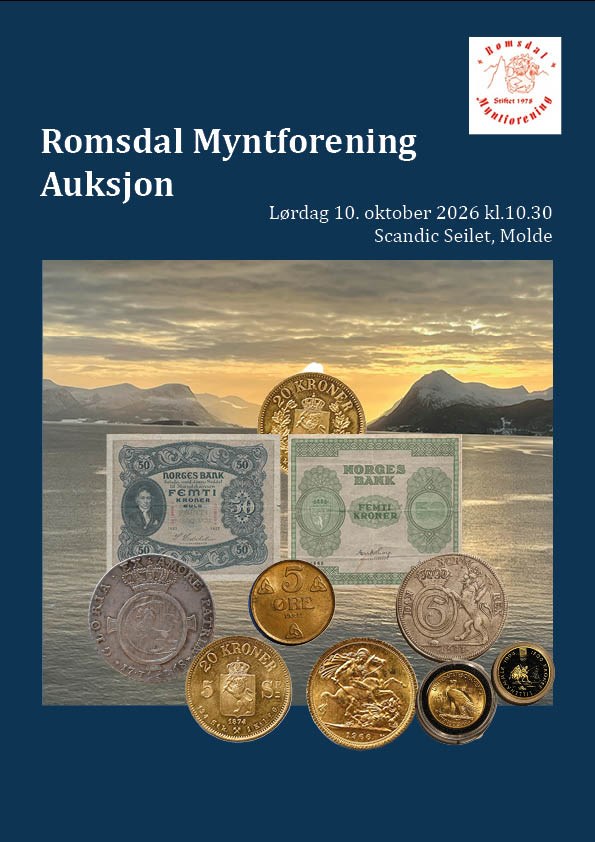 Romsdal Myntforening - Live mynt og seddel auksjon