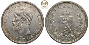 1 krone 1897 Oscar II. Kv.0