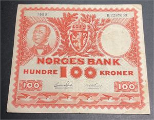 100 kr 1950 B kv 1