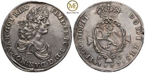 Speciedaler 1667 Frederik III. Kv.01