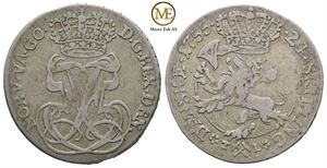24 Skilling 1755 Frederik V. Kv.1/1+