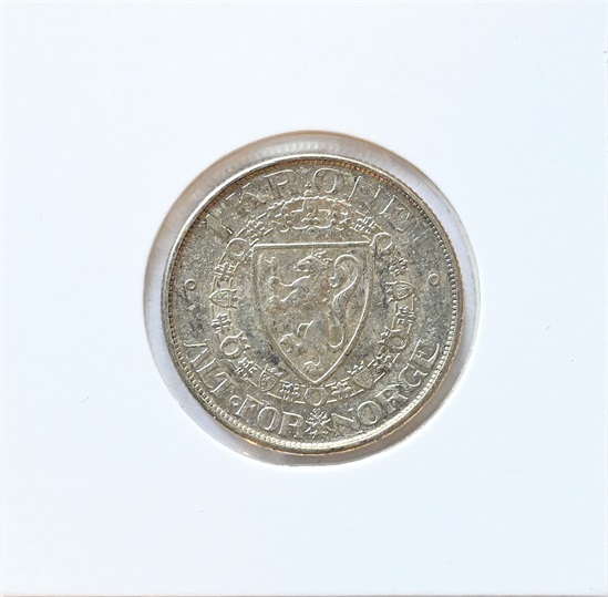 Norge 1 krone 1917 kv. 1+