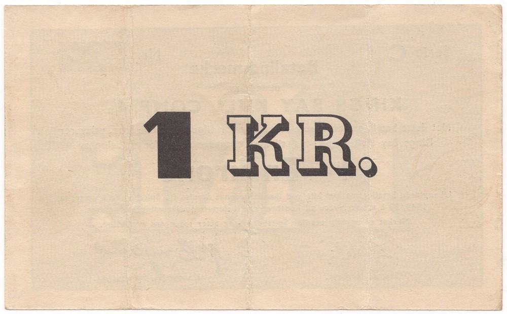 1 krone 1949/50 serie C. Kings Bay K.C. Kv.1/1+