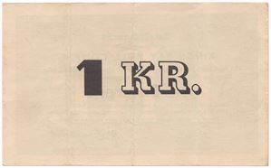 1 krone 1949/50 serie C. Kings Bay K.C. Kv.1/1+