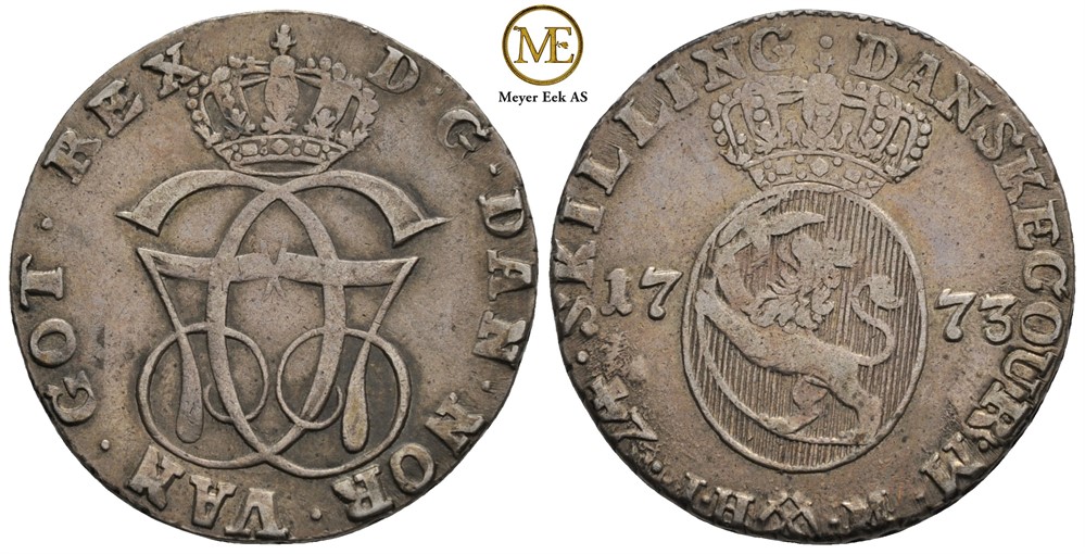 24 skilling 1773 Christian VII. NMD.33. Kv.1+