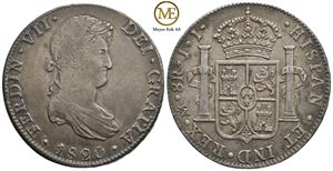 8 reales 1820 Ferdinan VII. Kv.1