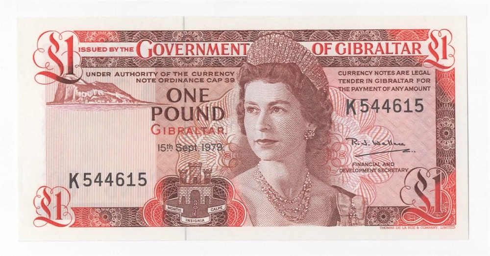 Gibraltar 1 pound 1979 kv. 0