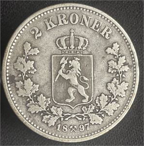 2 kroner 1897 Kv.1