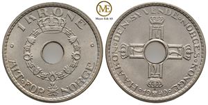 1 krone 1949 Haakon VII. Kv.0