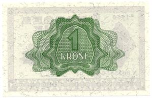 1 krone 1950 N.0025850. Kv.0