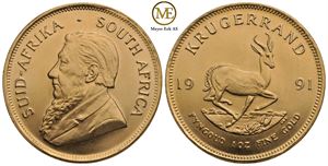 Krukerrand South Africa 1991. Kv.0