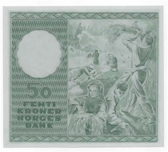 Norge 50 kroner 1958 C kv. 0