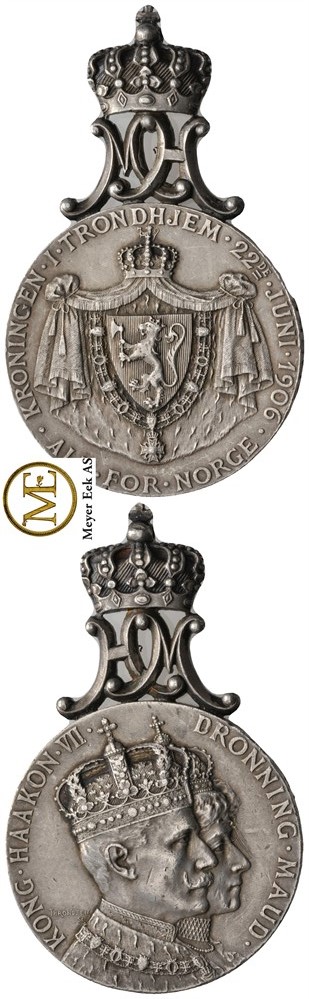 Kroningsmedaljen Haakon VII i sølv, 1906. Kv.01