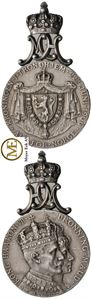 Kroningsmedaljen Haakon VII i sølv, 1906. Kv.01