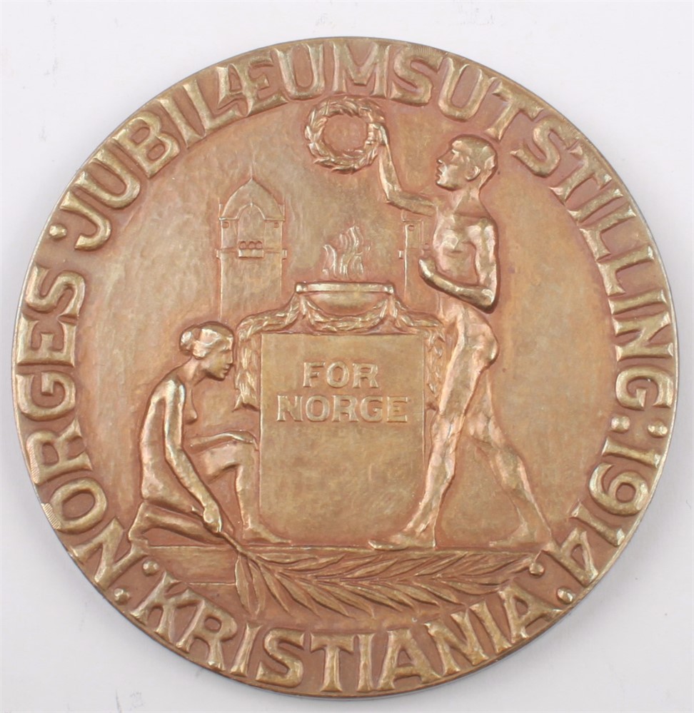 Jubileumsutstillingen i Kristiania 1914. Bronse. Kv.0/01