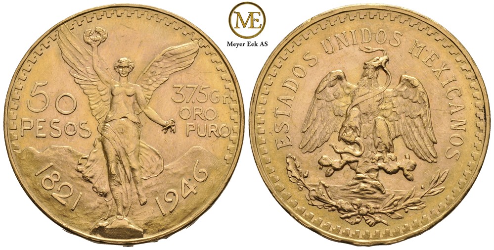 50 Pesos 1946 Mexico. Kv.0/01