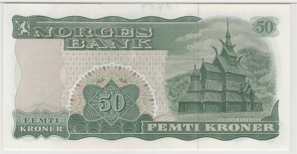 50 kroner 1975 G.7925068. Kv.0
