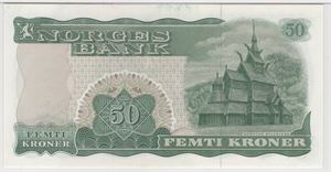 50 kroner 1975 G.7925068. Kv.0