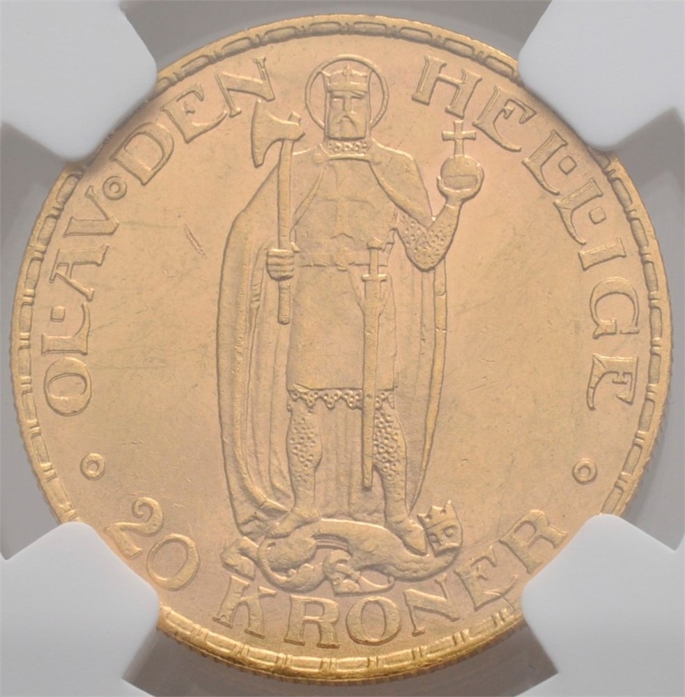 20 kroner 1910 Haakon VII. Kv.0/01