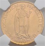 20 kroner 1910 Haakon VII. Kv.0/01