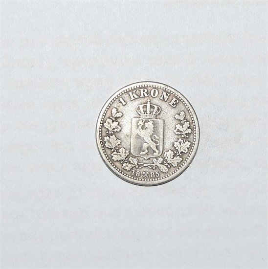Norge 1 krone 1885 kv. 1-