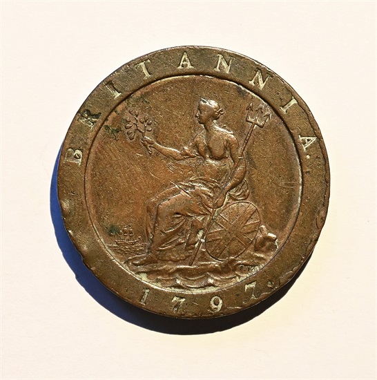 Storbritannia Georg lll Penny (17601820) 1797 kv. 1+/01