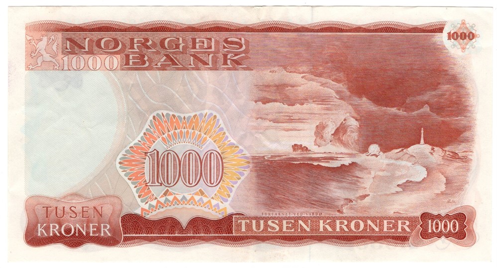 1000 kroner 1986 D.6001175. Kv.1+