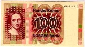 100 kroner 1981 AD Kv.01