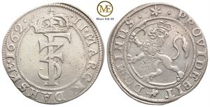 2 mark 1662 Frederik III. Kv.1+