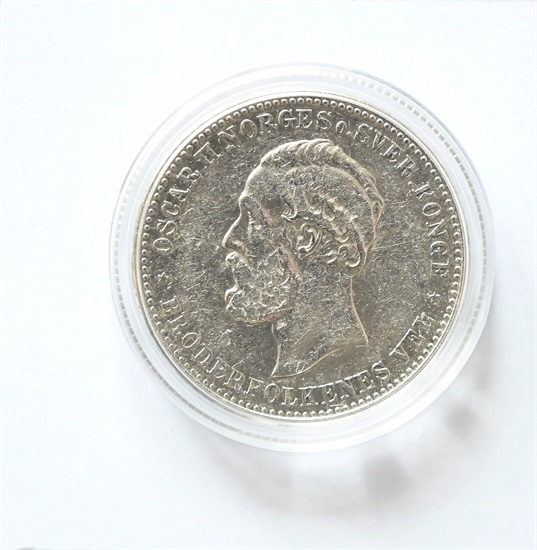 Norge 2 kroner 1900 kv. 1
