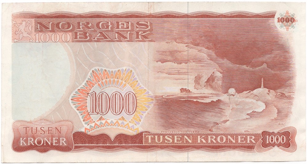 1000 kroner 1983 C.1540845. Kv.1+