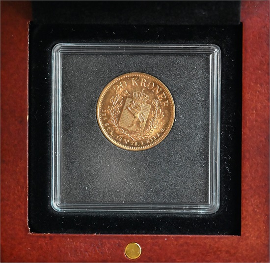 Norge 20 kroner 1878 kv. 0/01