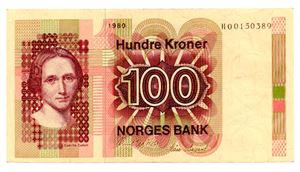 100 kroner 1980 HO erstatning