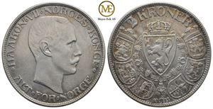 2 kroner 1913 Haakon VII. Kv.1+