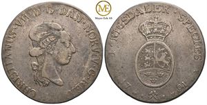 Speciedaler 1791 Christian VII. Kv.1/1+