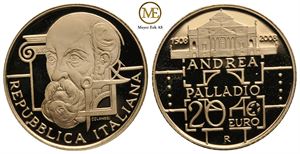 20 euro gull 2008 Italia. Proof