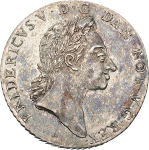 Speciedaler 1765 Frederik V. Ex. Shou og Zink. Praktfult eksemplar