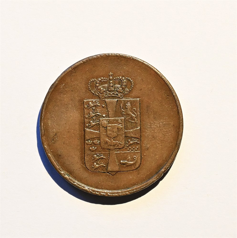 Danmark riksbanktegn 16 skilling 1814 kv. 1+