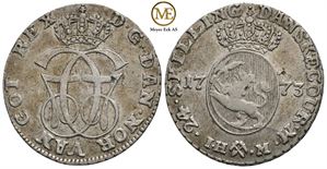 24 skilling 1773 Christian VII. Kv.1+