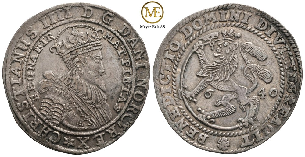 Speciedaler 1640 Christian IV. Kv.1+/01