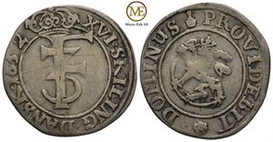 1 mark 1652 Frederik III. Kv.1/1+