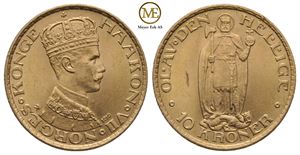 10 kroner 1910 Haakon VII. Kv.0/01