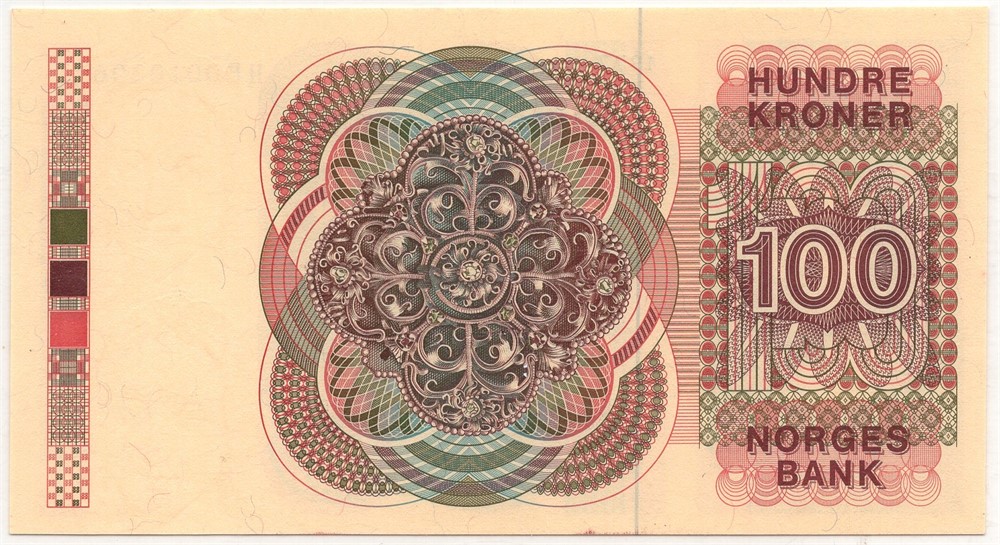 100 kroner 1977 HP. Erstatningsseddel. Kv.0