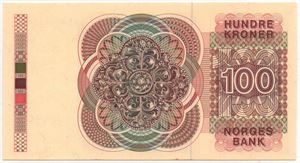 100 kroner 1977 HP. Erstatningsseddel. Kv.0