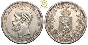 1 krone 1892 Oscar II. Kv.0/01