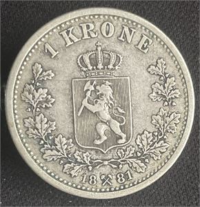 1 krone 1881 Kv.1+